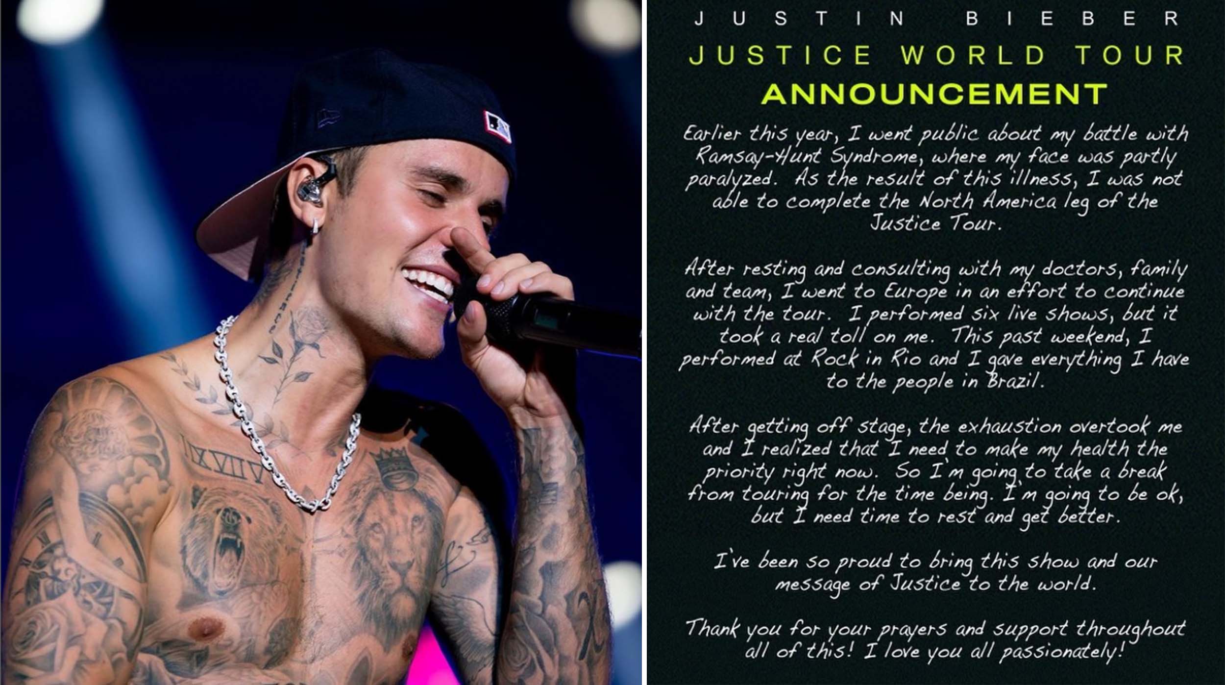 Justin Bieber Cancela De Nuevo Su Gira Por Problemas De Salud